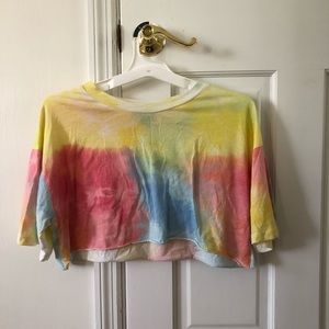 tie dye crop top